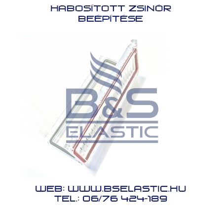 Zártcellás habosított EPDM profil beépítése